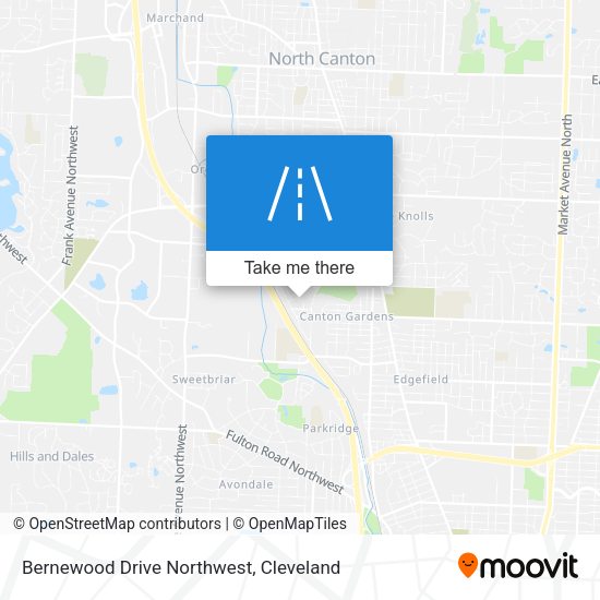 Bernewood Drive Northwest map