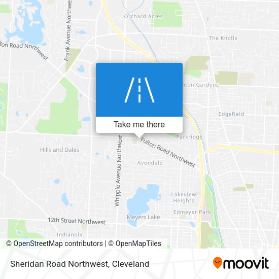 Sheridan Road Northwest map