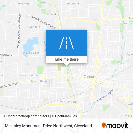Mckinley Monument Drive Northwest map