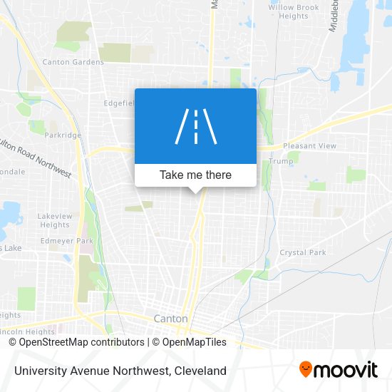 University Avenue Northwest map