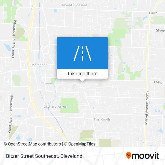 Bitzer Street Southeast map