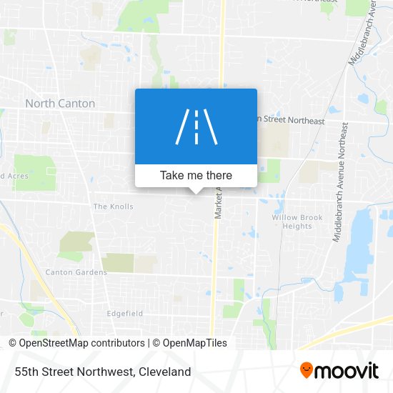 55th Street Northwest map