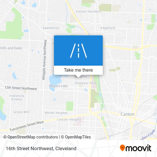 16th Street Northwest map