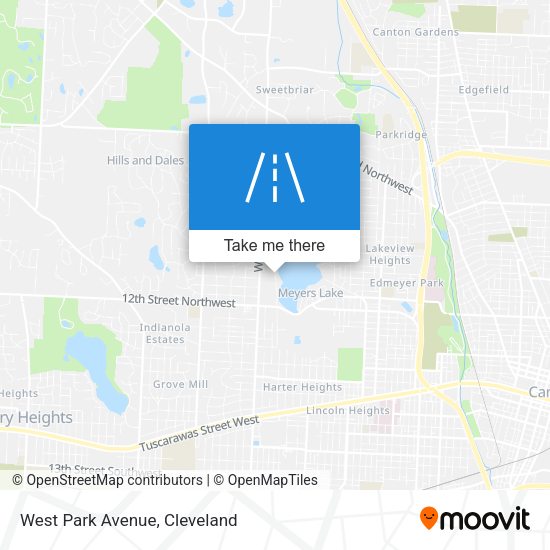 West Park Avenue map