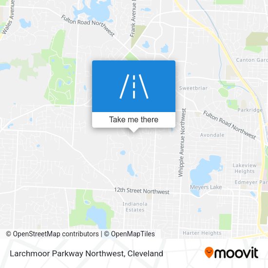 Larchmoor Parkway Northwest map