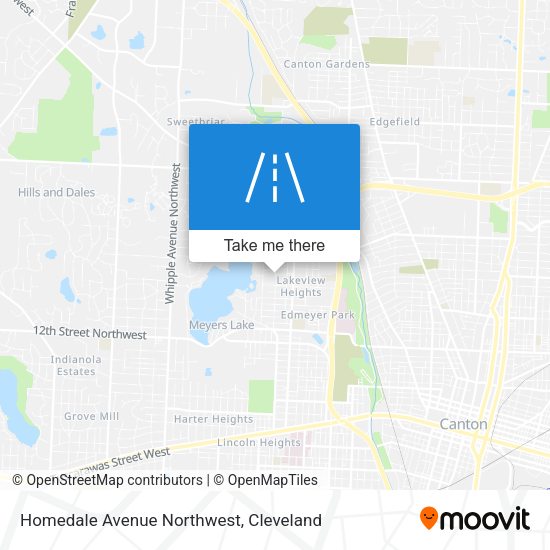 Homedale Avenue Northwest map