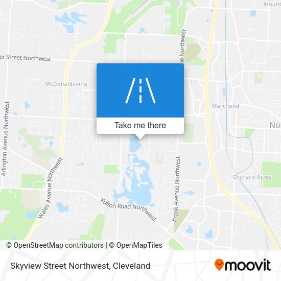 Skyview Street Northwest map