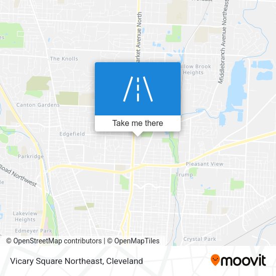 Mapa de Vicary Square Northeast