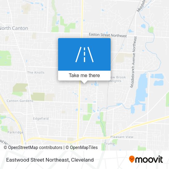 Eastwood Street Northeast map
