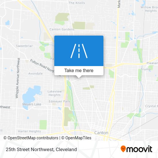 25th Street Northwest map