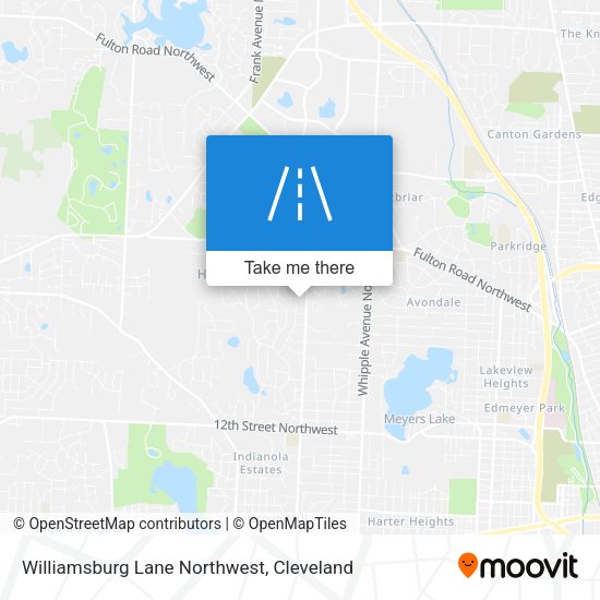 Williamsburg Lane Northwest map