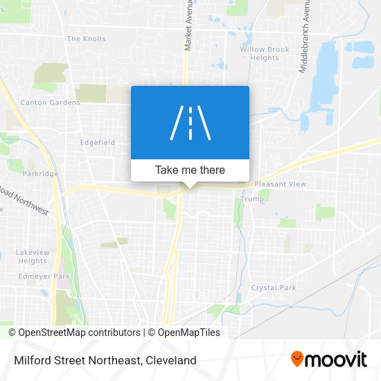 Milford Street Northeast map