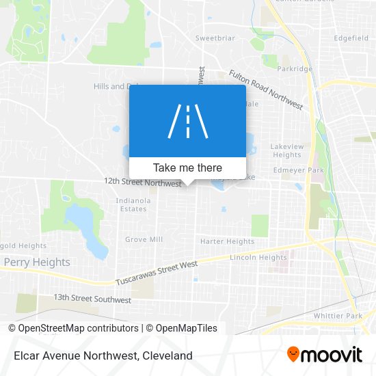 Elcar Avenue Northwest map