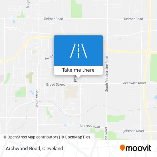 Archwood Road map