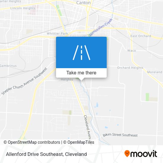 Mapa de Allenford Drive Southeast