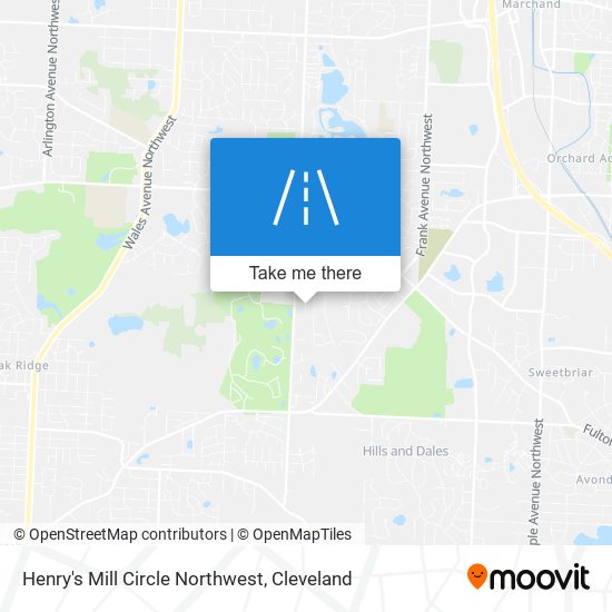 Henry's Mill Circle Northwest map