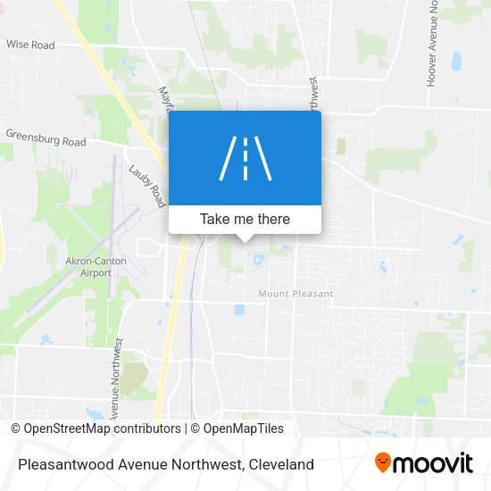 Pleasantwood Avenue Northwest map