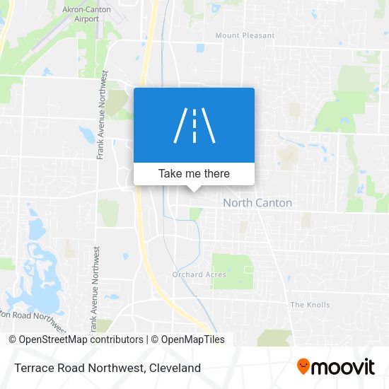 Terrace Road Northwest map