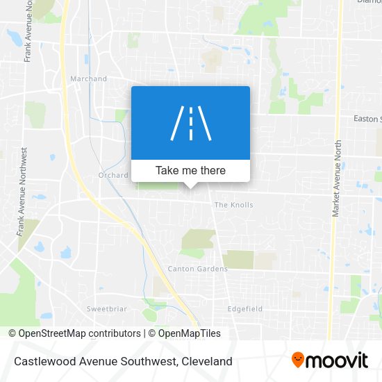 Castlewood Avenue Southwest map