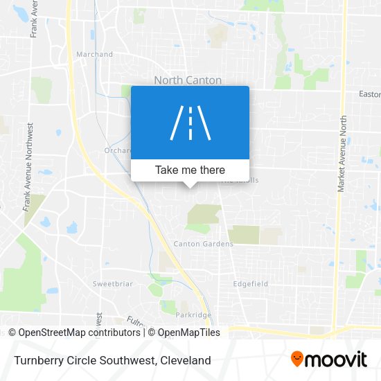 Turnberry Circle Southwest map