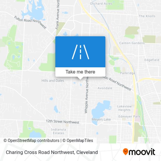 Charing Cross Road Northwest map