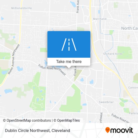 Mapa de Dublin Circle Northwest