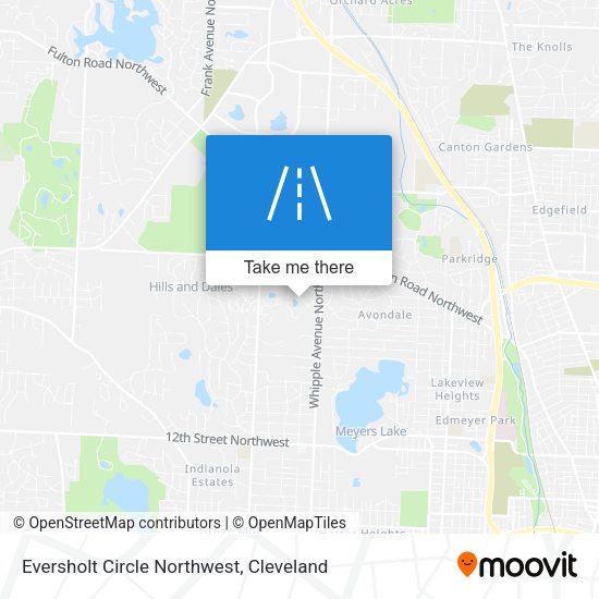Eversholt Circle Northwest map