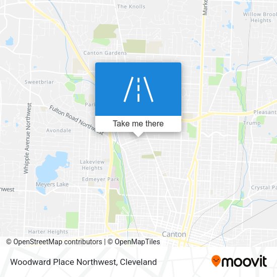 Woodward Place Northwest map