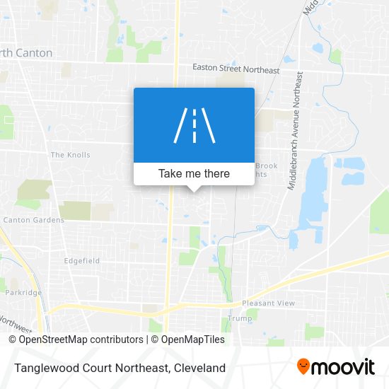 Tanglewood Court Northeast map