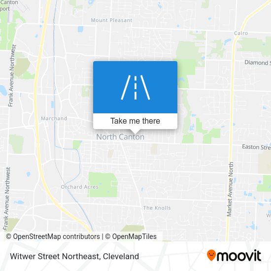 Mapa de Witwer Street Northeast