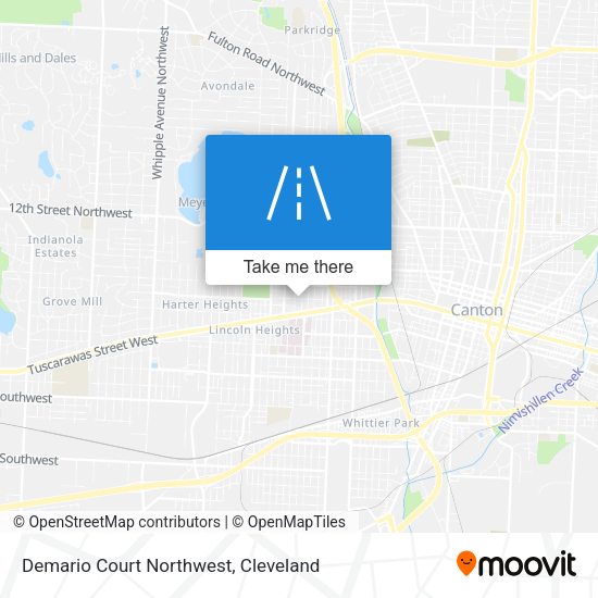 Demario Court Northwest map