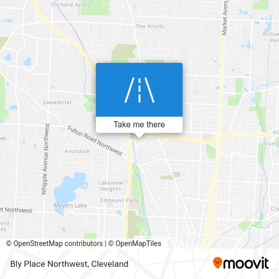 Bly Place Northwest map