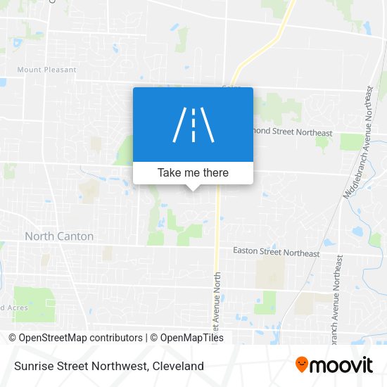 Mapa de Sunrise Street Northwest