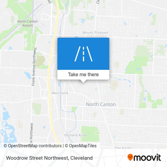 Woodrow Street Northwest map