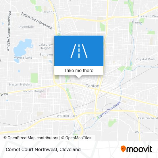 Comet Court Northwest map