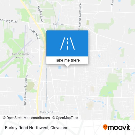 Burkey Road Northwest map