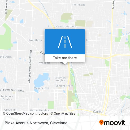 Blake Avenue Northwest map