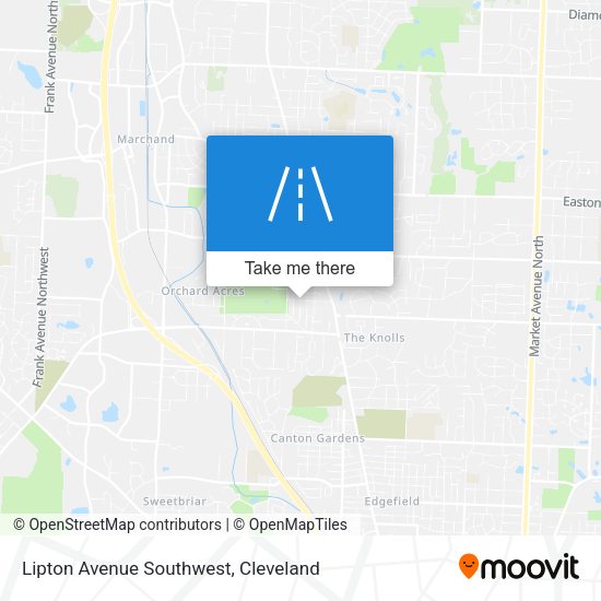 Lipton Avenue Southwest map