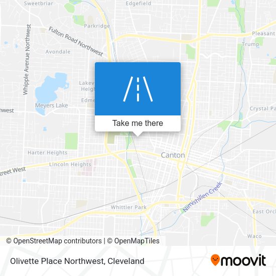Olivette Place Northwest map