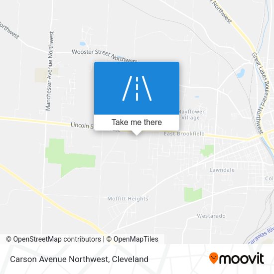 Carson Avenue Northwest map