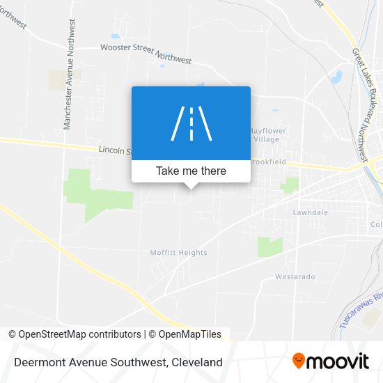 Deermont Avenue Southwest map