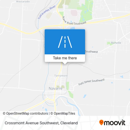 Crossmont Avenue Southwest map