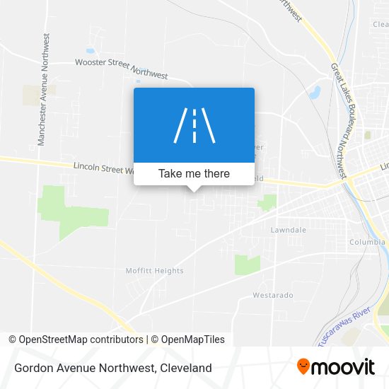 Gordon Avenue Northwest map