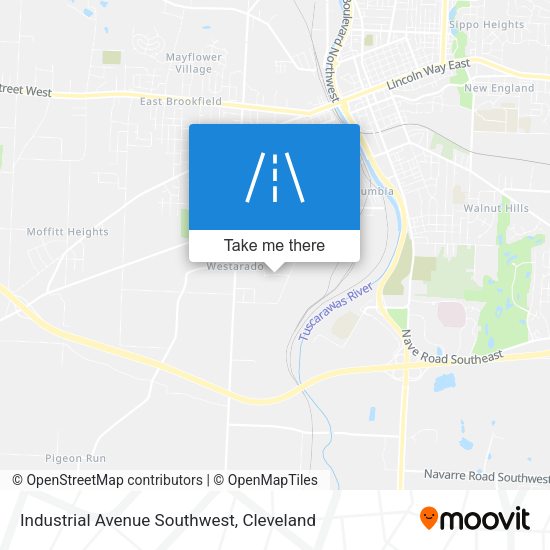 Industrial Avenue Southwest map