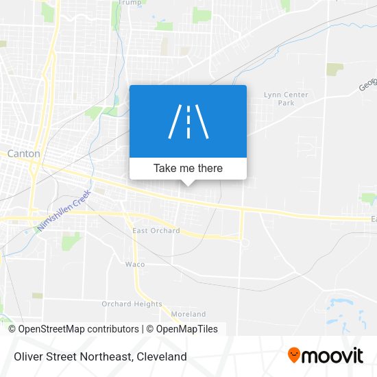 Mapa de Oliver Street Northeast