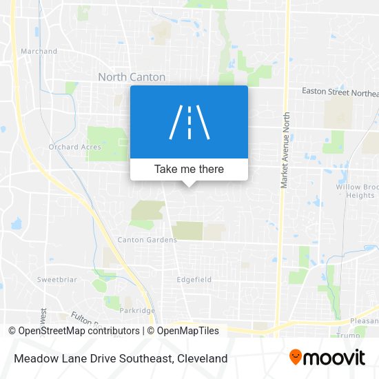 Meadow Lane Drive Southeast map