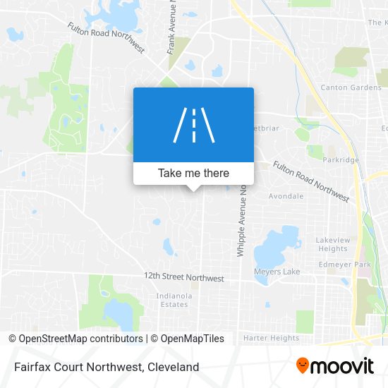 Mapa de Fairfax Court Northwest