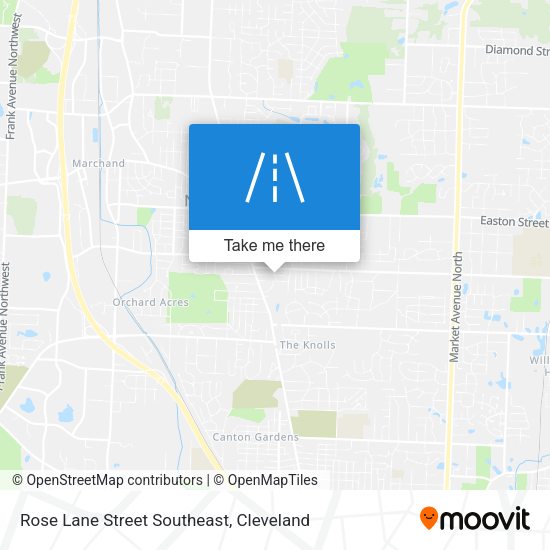 Rose Lane Street Southeast map