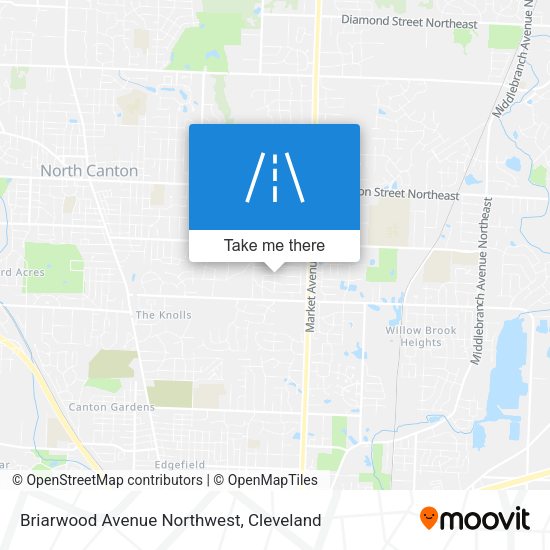 Briarwood Avenue Northwest map