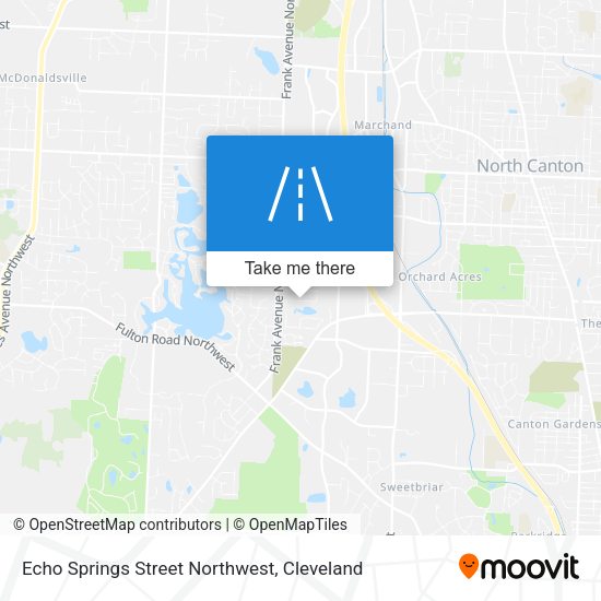 Mapa de Echo Springs Street Northwest